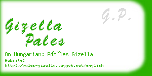 gizella pales business card